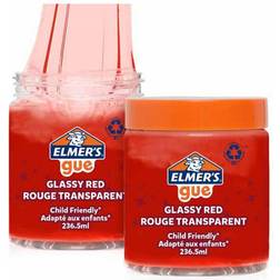 Elmers Gu Glassy Red Clear Slime 236ml wilko