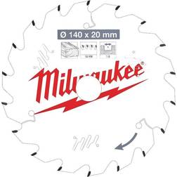Milwaukee Rundsavklinge W140x20x1,6x18