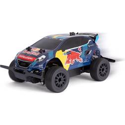 Carrera RC 370182021 Red Bull Peugeot WRX 208 1:18 RC model car for beginners Electric Offroad
