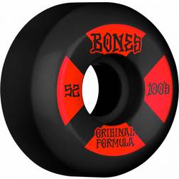 Bones Wheels 100's OG #4 V5 Sidecut 100A 52mm Wheels Uni black/red
