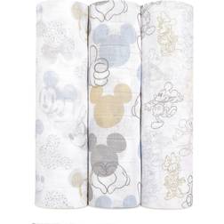 Aden + Anais Mickey's 90th Disney Baby Classic Swaddles 3-pack