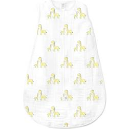 Swaddle Designs Zzzipme Size 0-6M Giraffes Muslin Sleep Sack In Yellow Yellow 0-6 Months