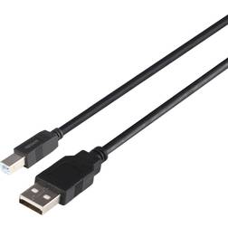 Deltaco USB-kabel B han USB 2.0