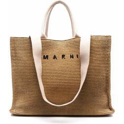 Marni Logo Shopping Tote - Brown