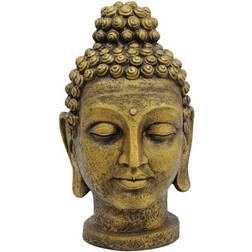 Europalms Head of Buddha, antique-gold, 75cm TILBUD antik Dekorationsfigur