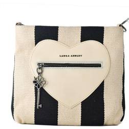 Laura Ashley Håndtasker til damer DIXIE-BLACK-CREAM Multifarvet (24 x 22 x 7 cm)