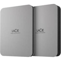 LaCie Mobile Drive STLR5000400 Apple Exclusive hard drive 5 TB USB 3.2 Gen 1 Ekstern Harddisk 5 TB Grå Bestillingsvare, 6-7 dages levering