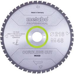 Metabo 4061792173811 628445000 Rundsavklinge cordless cut wood, kvalitet professional, til semistationære rundsav