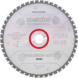 Metabo 4007430176912 628057000 Rundsavklinge precision cut wood, kvaliltet professional, til semistationære rundsav