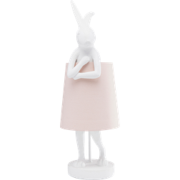 Kare Design Animal Rabbit hvid/rosa Bordlampe