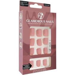 W7 Glamorous Nails Cocoa Nude 24-pack
