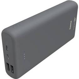 Hama Supreme 24HD Powerbank 24000 mAh LiPo USB-A, USB-C Mørkegrå