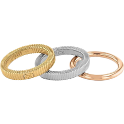 Calvin Klein Women's Playful Repetition Collection Ring - Silver/Gold/Rose Gold