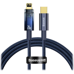 Baseus Explorer Auto Power-Off kabel, 20W, 1m Blåt