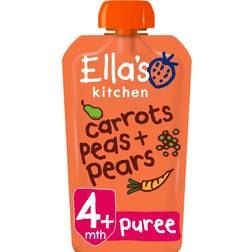 Ella's Kitchen Carrots, Peas + Pears Puree 120g