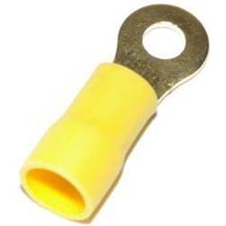 Isolerede Ringkabelsko gul, 2,75-6,0 mm², M10 Krympetang