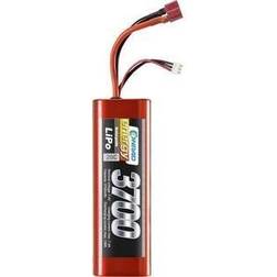 Conrad energy Modelbyggeri-batteripakke (LiPo) 7.4 V 3700 mAh Celletal: 2 20 C Stick Hardcase T-tilslutning