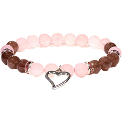 Phoenix Heart Bracelets - Silver/Pink