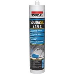 Soudal San X sanitets silicone Ral 9016 3.. 1stk