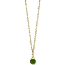 Spirit Icons Figaro Necklace - Silver/Green