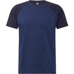 Urban Classics Raglan Contrast T-shirt - Navy/Dark Blue