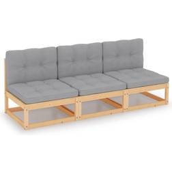 vidaXL 3-personers sofa hynder massivt Loungesæt
