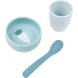 Done By Deer Silicone First Meal Set - Blue