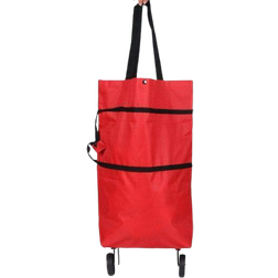 24.se Foldable Shopping Trolley - Red