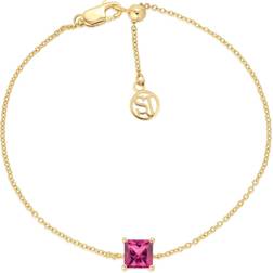 Sif Jakobs Ellera Quadrato Bracelet - Gold/Pink