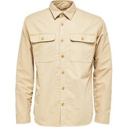 Selected Bomuld Overshirt Beige