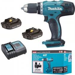 Makita DDF453SYX4 Cordless drill 18 V 1.5 Ah Li-ion incl. rechargeables, incl. spare battery