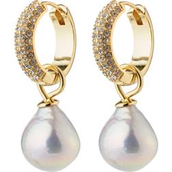 Pilgrim Edele Earrings - Gold/Pearl/Transparent
