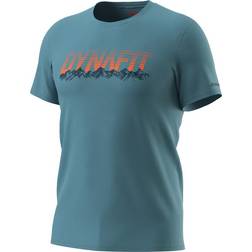Dynafit Graphic Cotton SS Tee Men, blå 2023 Kortærmede T-shirts