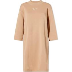 Nike Hampbrun kjole med lille Swoosh-logo fleece-Neutral Neutral