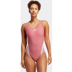 adidas 3-Stripes Swimsuit - Pink Strata/White