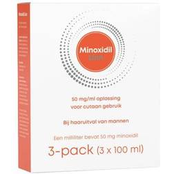 Minoxidil 5% 50mg/ml 100ml 3 stk