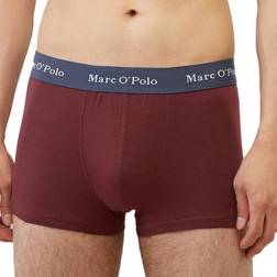Marc O'Polo Cotton Trunks 3-pak Red/Grey
