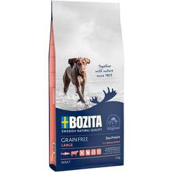 Bozita Økonomipakke: 2 store poser hundefoder Grain Free Laks Okse