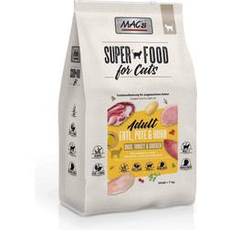 MAC's Superfood for Cats Adult and, kalkun & kylling Økonomipakke: 2