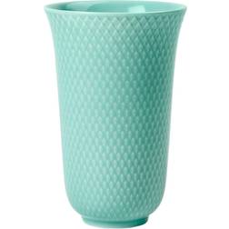 Lyngby Porcelain Rhombe Aqua Vase 15cm