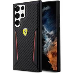 Ferrari Samsung Galaxy S23 Ultra Cover Carbon & Stripe Sort