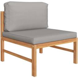 vidaXL midterdel sofa hynder massivt teaktræ Loungesæt