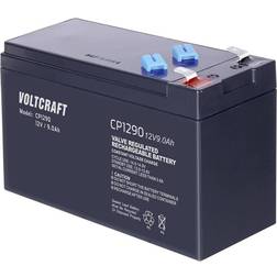 Voltcraft CE12V/9Ah Blybatteri 12 V 9 Ah Blyfleece (B x H x T) 151 x 100 x 65 mm Fladstik 6,35 mm Vedligeholdelsesfri