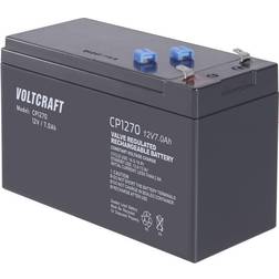 Voltcraft CE12V/7Ah Blybatteri 12 V 7 Ah Blyfleece (B x H x T) 151 x 100 x 65 mm Fladstik 4,8 mm Vedligeholdelsesfri