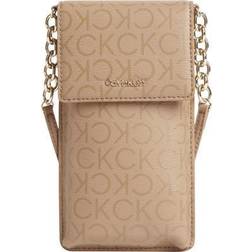 Calvin Klein Recycled Crossbody Phone Pouch BROWN One Size