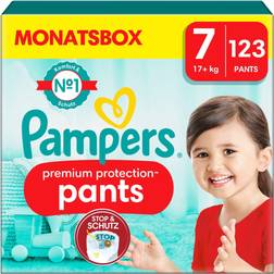 Pampers premium protection Pants str.7 (17 kg) månedskasse 5.15 DKK/1 stk