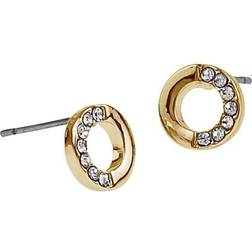 Snö of Sweden Colline Earring Gold/Clear mm