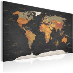 Artgeist World Map: Secrets of the Earth 60x40 Maleri