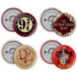 SD Toys Harry Potter Pinback Buttons 4pack Collection