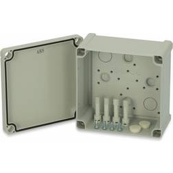 Fibox TA 131308 Wall-mount enclosure 130 x 130 x 75 Acrylonitrile butadiene styrene Grey-white RAL 7035 1 pcs